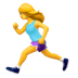 🏃‍♀️ woman running display on Apple